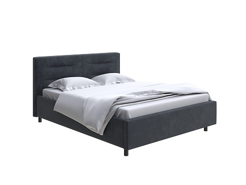 Двуспальная кровать-тахта Nuvola-8 NEW - Кровать в лаконичном стиле с горизонтальной отстрочкой  в изголовье