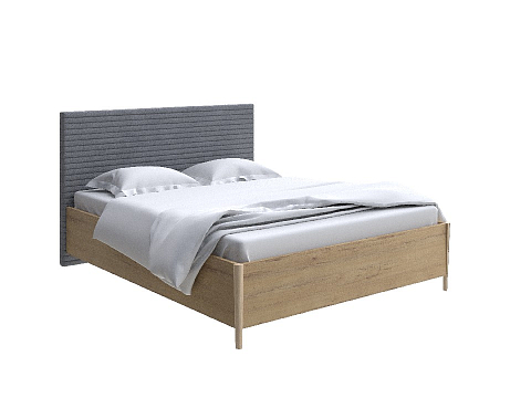 Кровать 160 на 200 Rona - Классическая кровать с геометрической стежкой изголовья