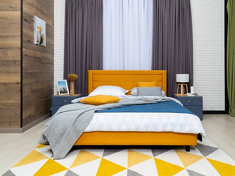 Кровать премиум Next Life 2 - Cтильная модель в стиле минимализм с горизонтальными строчками