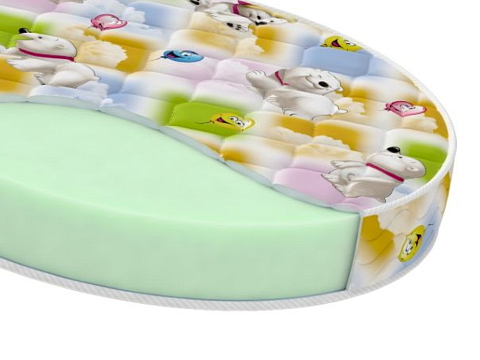 Матрас ППУ Round Baby Sweet - Двустороний детский матрас для круглой кровати.