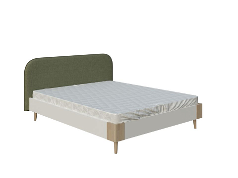 Кровать Кинг Сайз Lagom Plane Chips - Оригинальная кровать без встроенного основания из ЛДСП с мягкими элементами.