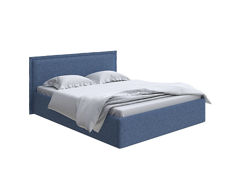 Кровать с мягким изголовьем Aura Next - Кровать в лаконичном дизайне в обивке из мебельной ткани