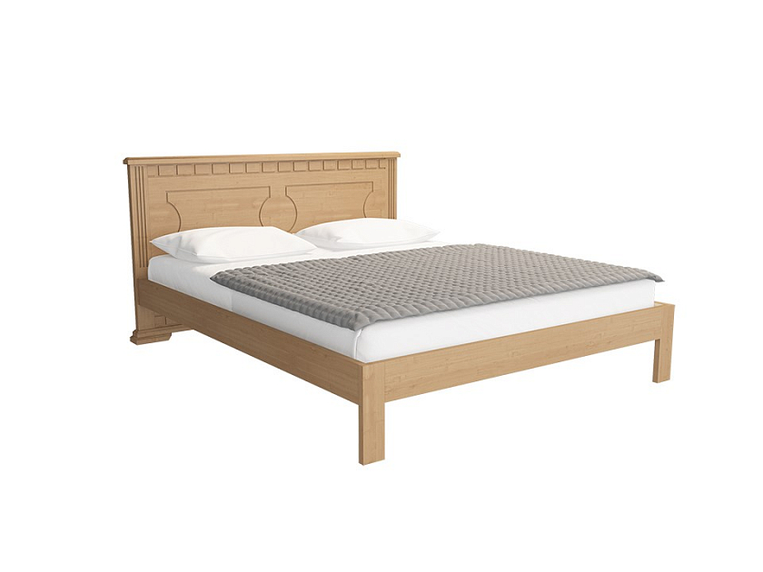 Кровать Milena-М-тахта 120x200 Массив (сосна) Орех - Кровать в классическом стиле из массива.