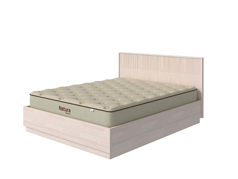 Кровать с ящиками Tempo с подъемным механизмом - Кровать с ПМ с вертикальной фрезеровкой и декоративным обрамлением изголовья