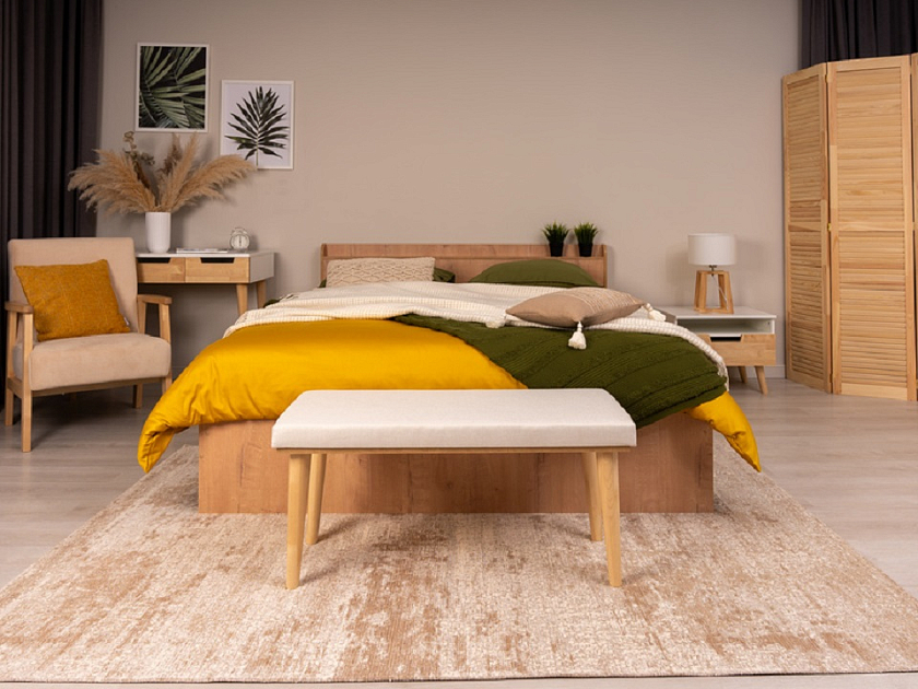 Кровать Bord 140x200 ЛДСП Бунратти - Кровать из ЛДСП в минималистичном стиле.